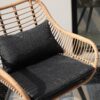 JARDINA 3PCS Outdoor Patio Wicker Rattan Furniture Bistro Conversation Set with Coffee Side Table 4