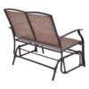 Costway Patio Glider Rocking Bench Double 2 Person Chair Loveseat Armchair Backyard OP70517 4