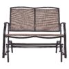Costway Patio Glider Rocking Bench Double 2 Person Chair Loveseat Armchair Backyard OP70517 2