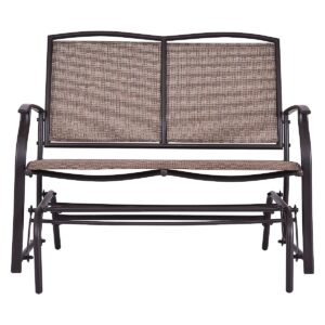 Costway Patio Glider Rocking Bench Double 2 Person Chair Loveseat Armchair Backyard OP70517 2