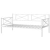 Costway Metal Daybed Frame Twin Size Slat Support Mattress Foundation Living Room White 1